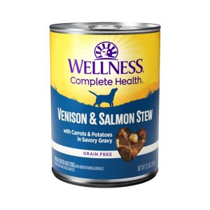 Wellness Thick & Chunky Venison, Salmon & Potato Stew, 12.5 oz (Case of 12)