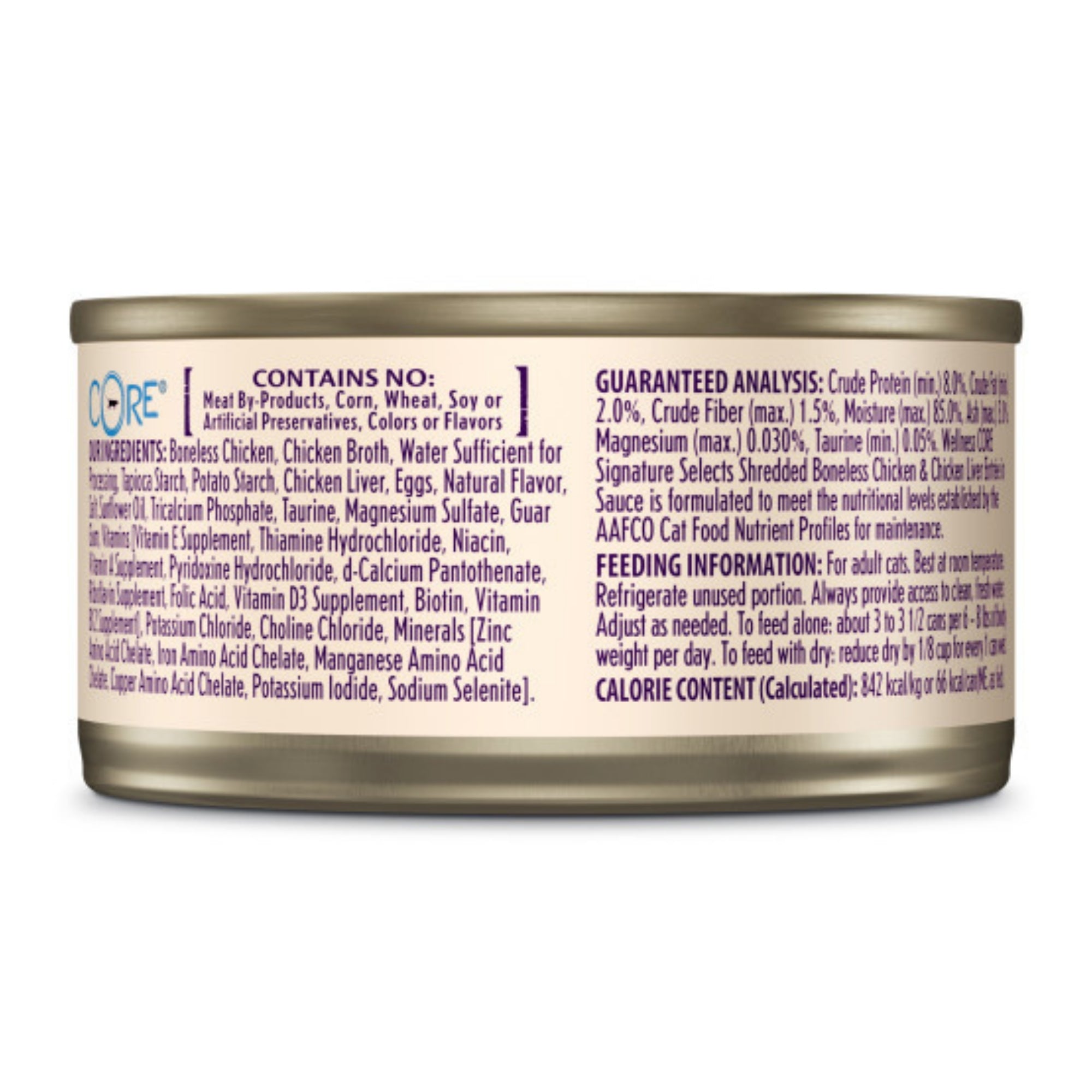 Wellness CORE Signature Selects Shredded Chicken & Chicken Liver Entrée in Sauce - Image 4