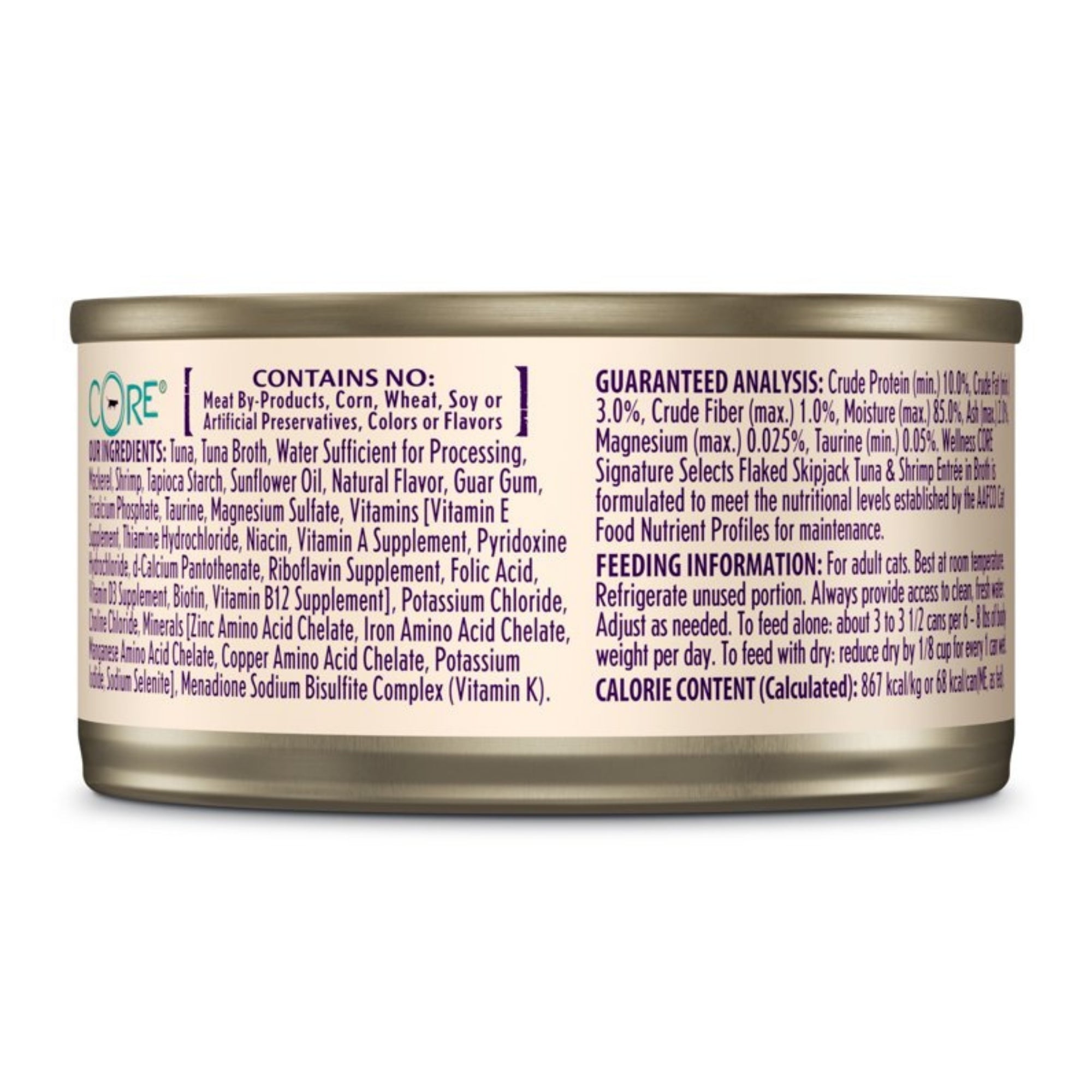 Wellness CORE Signature Selects Flaked Skipjack Tuna & Shrimp Entrée in Sauce - Image 4