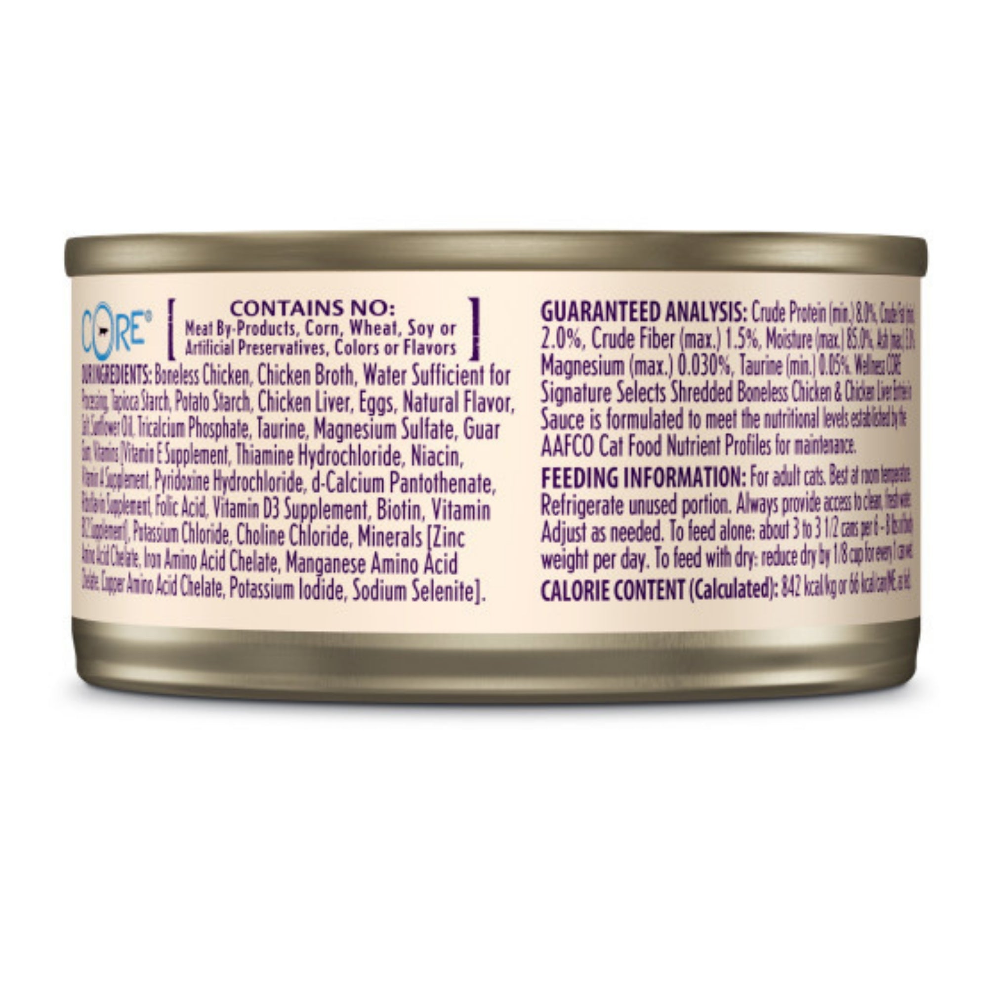 Wellness CORE Signature Selects Shredded Chicken & Chicken Liver Entrée in Sauce - Image 7