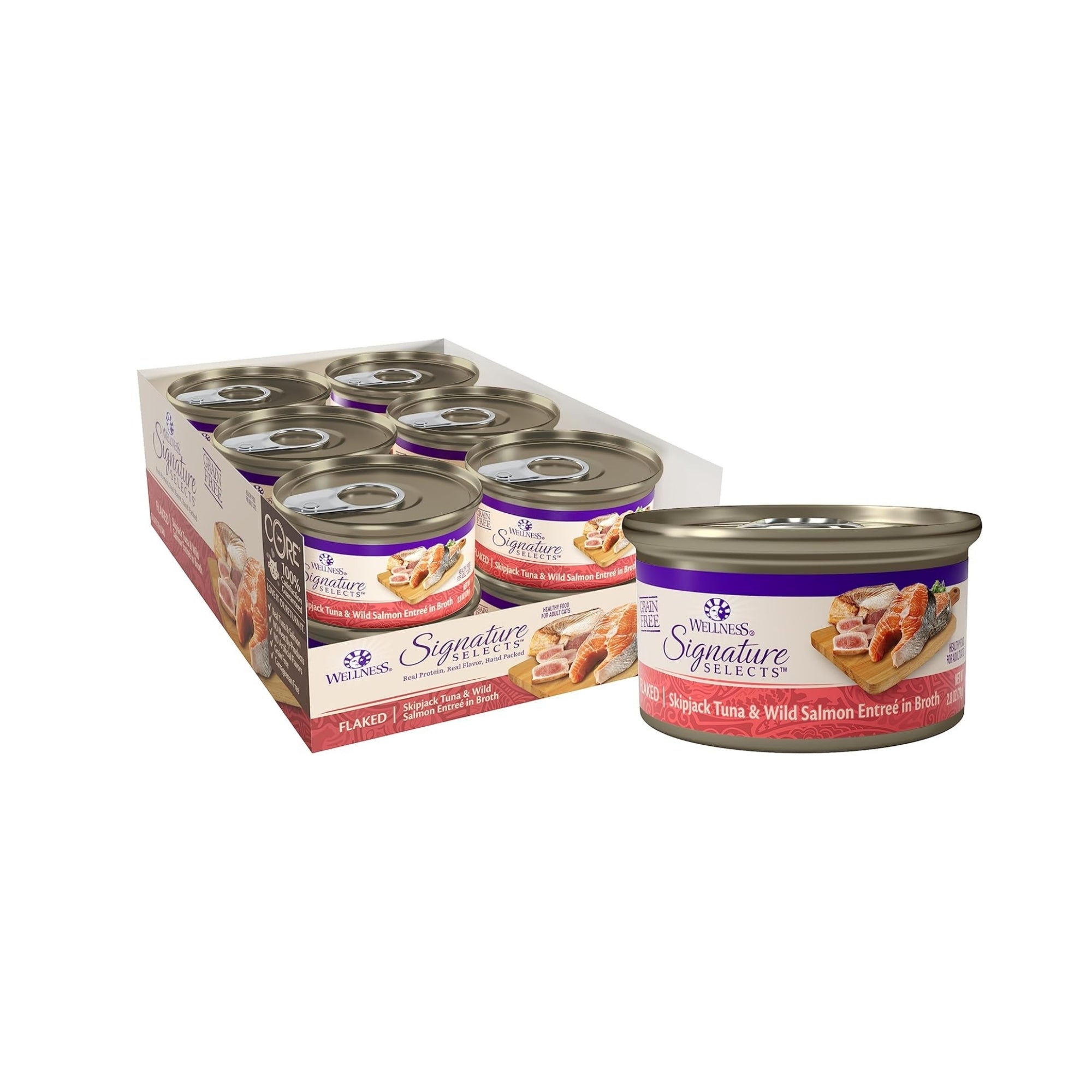 Wellness CORE Signature Selects Flaked Skipjack Tuna & Salmon Entrée in Sauce - Image 2
