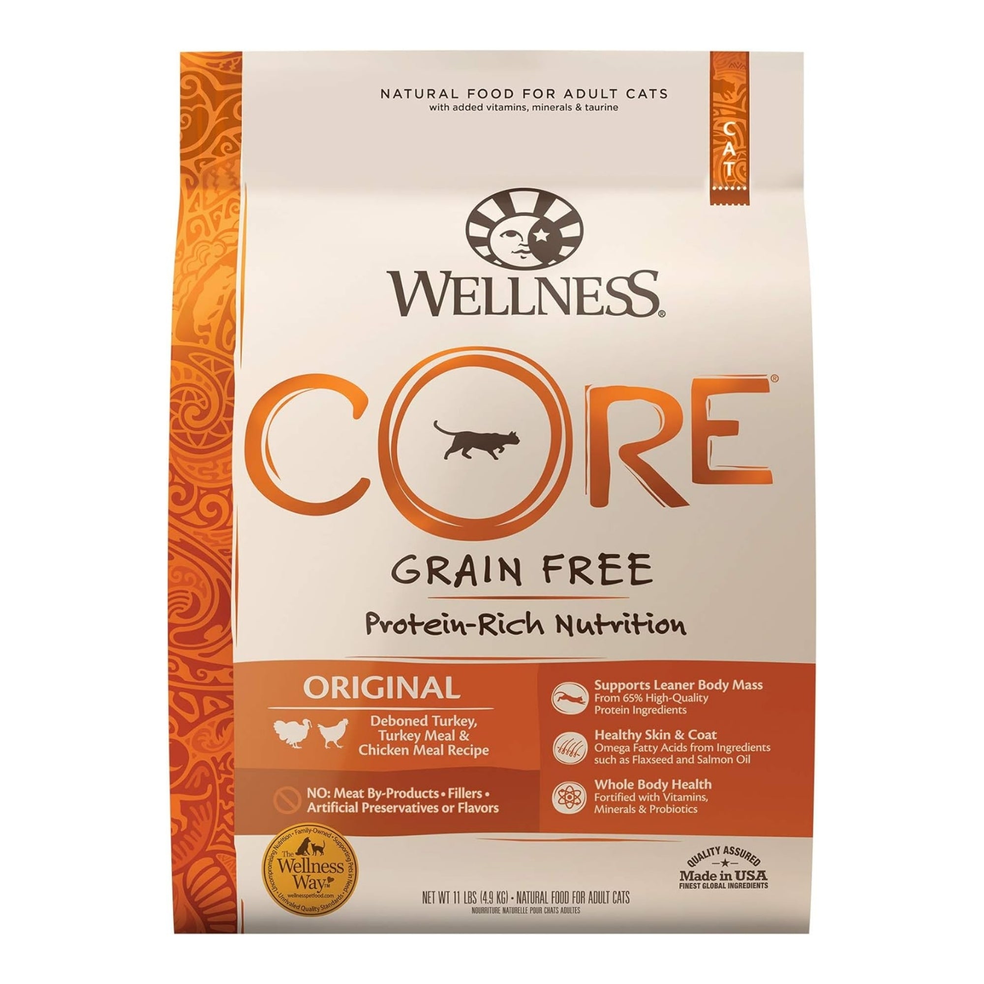 Wellness CORE Original Grain-Free Dry Cat Food, Turkey & Chicken - Image 2