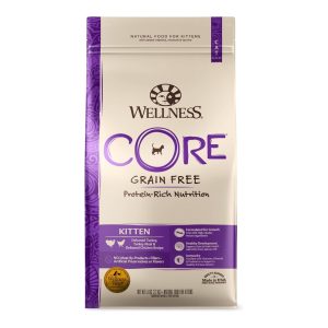 Wellness CORE Grain-Free Kitten Dry Food, Turkey, Whitefish & Chicken, 5 lb