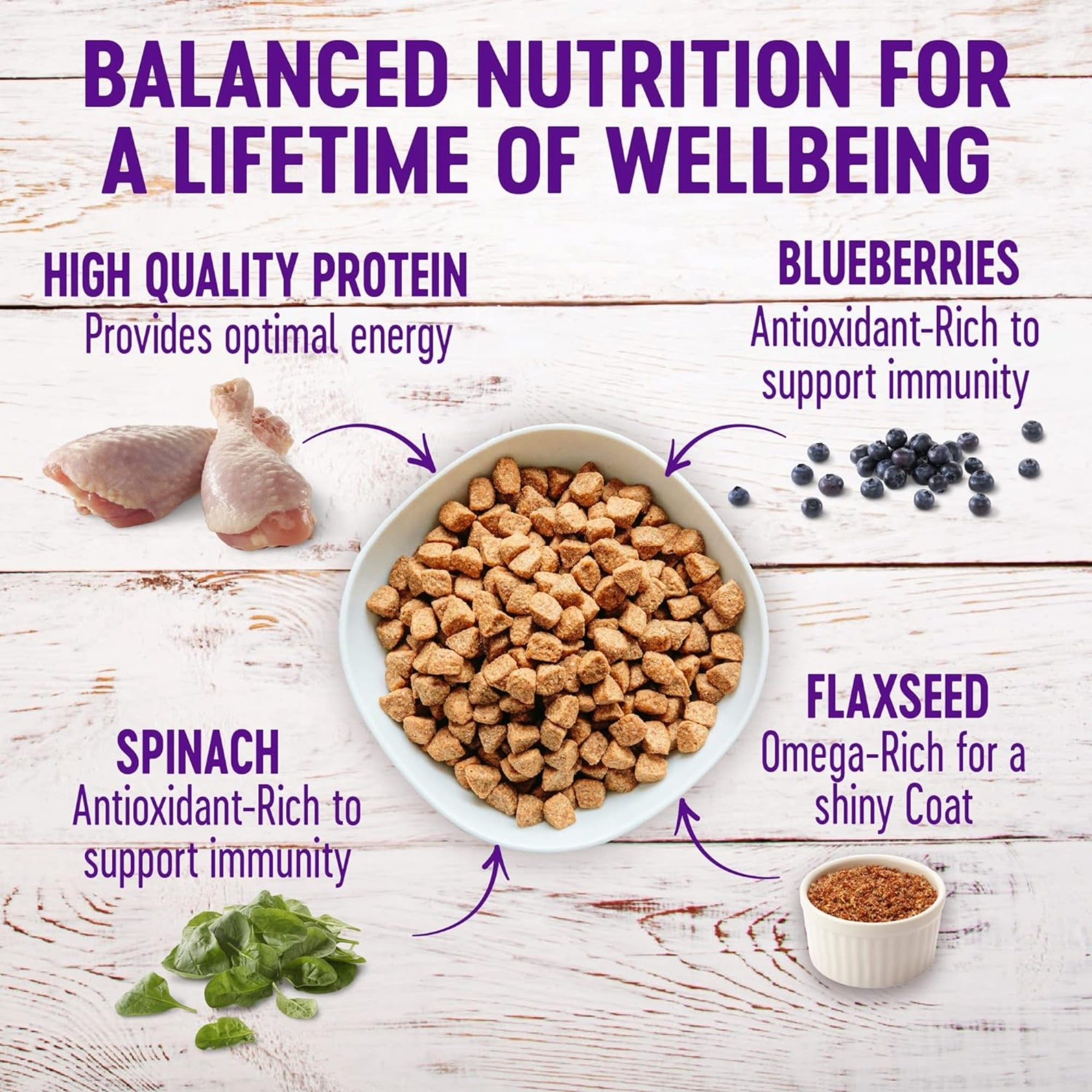 Wellness Complete Health Senior Chicken & Barley Dry Dog Food, 26 lb - Image 5