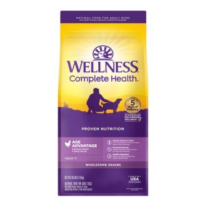 Wellness Complete Health Senior Chicken & Barley Dry Dog Food, 26 lb