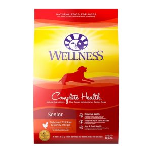 Wellness Complete Health Senior Deboned Chicken & Barley Dry Dog Food, 15 lb