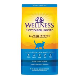 Wellness Complete Health Adult Cat Food, Deboned Chicken & Chicken Meal, 5 lb