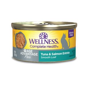 Wellness Complete Health Age Advantage Senior Tuna & Salmon Pâté, 3 oz, 24 Pack