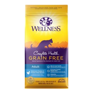 Wellness Complete Health Grain-Free Dry Cat Food, Deboned Chicken, 5.5 lb