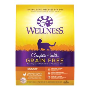 Wellness Complete Health Grain-Free Indoor Cat Food, Deboned Chicken, 11.5 lb