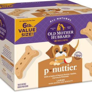 Old Mother Hubbard P-Nuttier Large Value Box Dog Biscuits, 6 lb