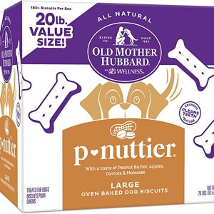 Old Mother Hubbard P-Nuttier, Large Bulk Dog Biscuits, 20 lb