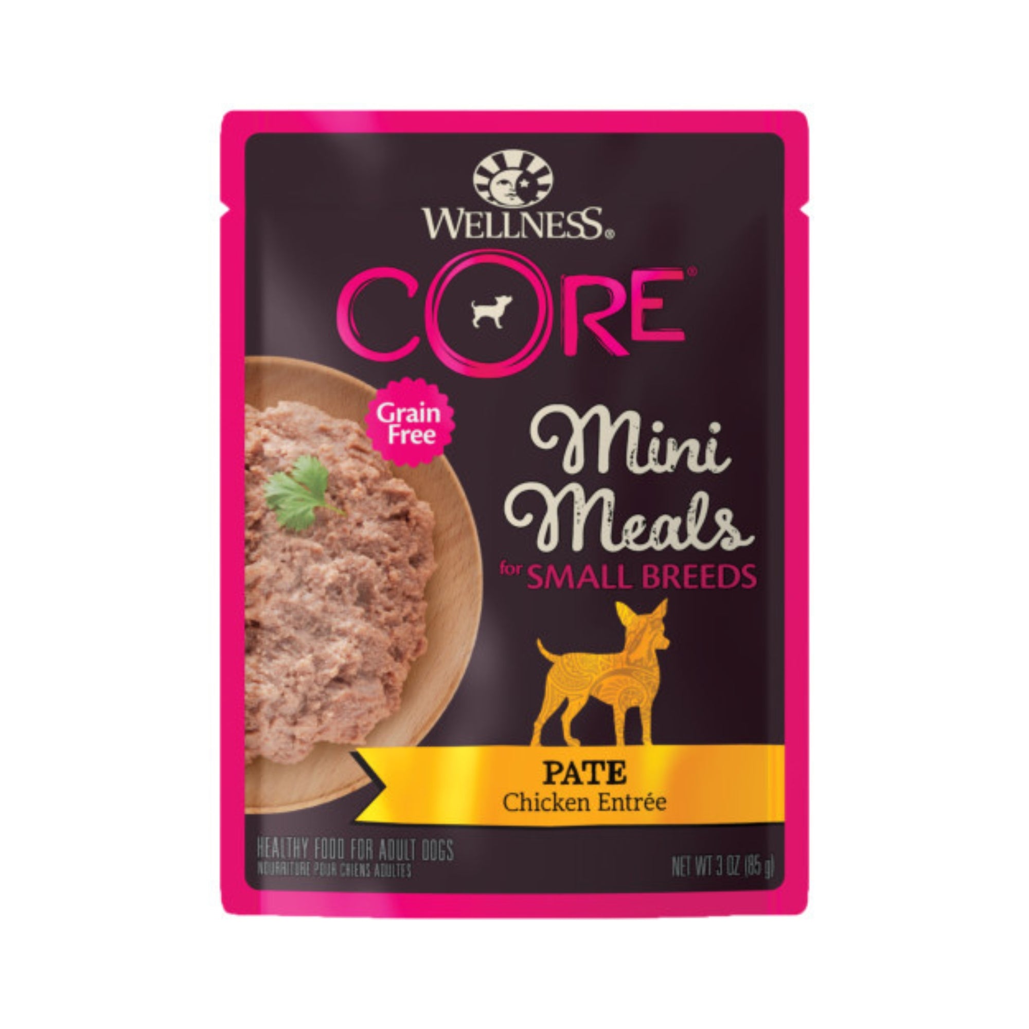 Wellness CORE Small Breed Mini Meal Pâté Chicken Wet Dog Food, 3 oz (Case of 12)
