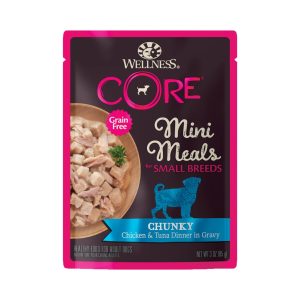 Wellness CORE Small Breed Mini Meal Chunks Chicken & Tuna, 3 oz, 12 Pack