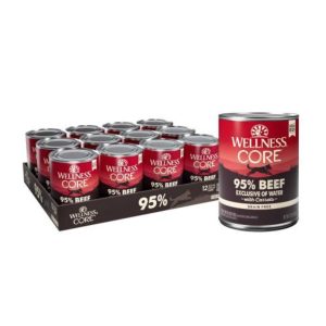 Wellness CORE 95% Beef & Carrot Wet Dog Food, 12.5 oz (Case of 12)