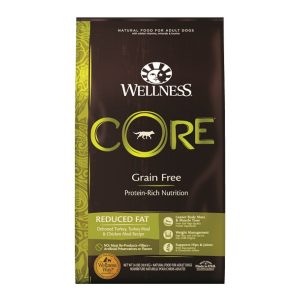Wellness CORE Grain-Free Reduced Fat Dry Dog Food, 24 lb