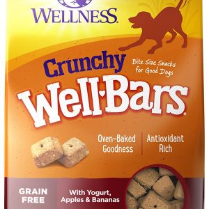 Wellness WellBars Crunchy Yogurt, Apple & Banana Dog Treats, 45 oz