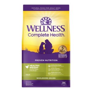 Wellness Complete Health Healthy Weight Chicken & Peas Dry Dog Food, 24 lb