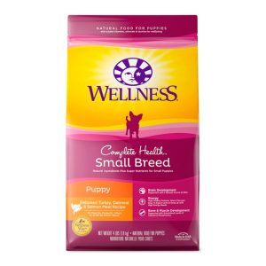 Wellness Complete Health Small Breed Puppy Turkey & Salmon Dog Food, 4 lb