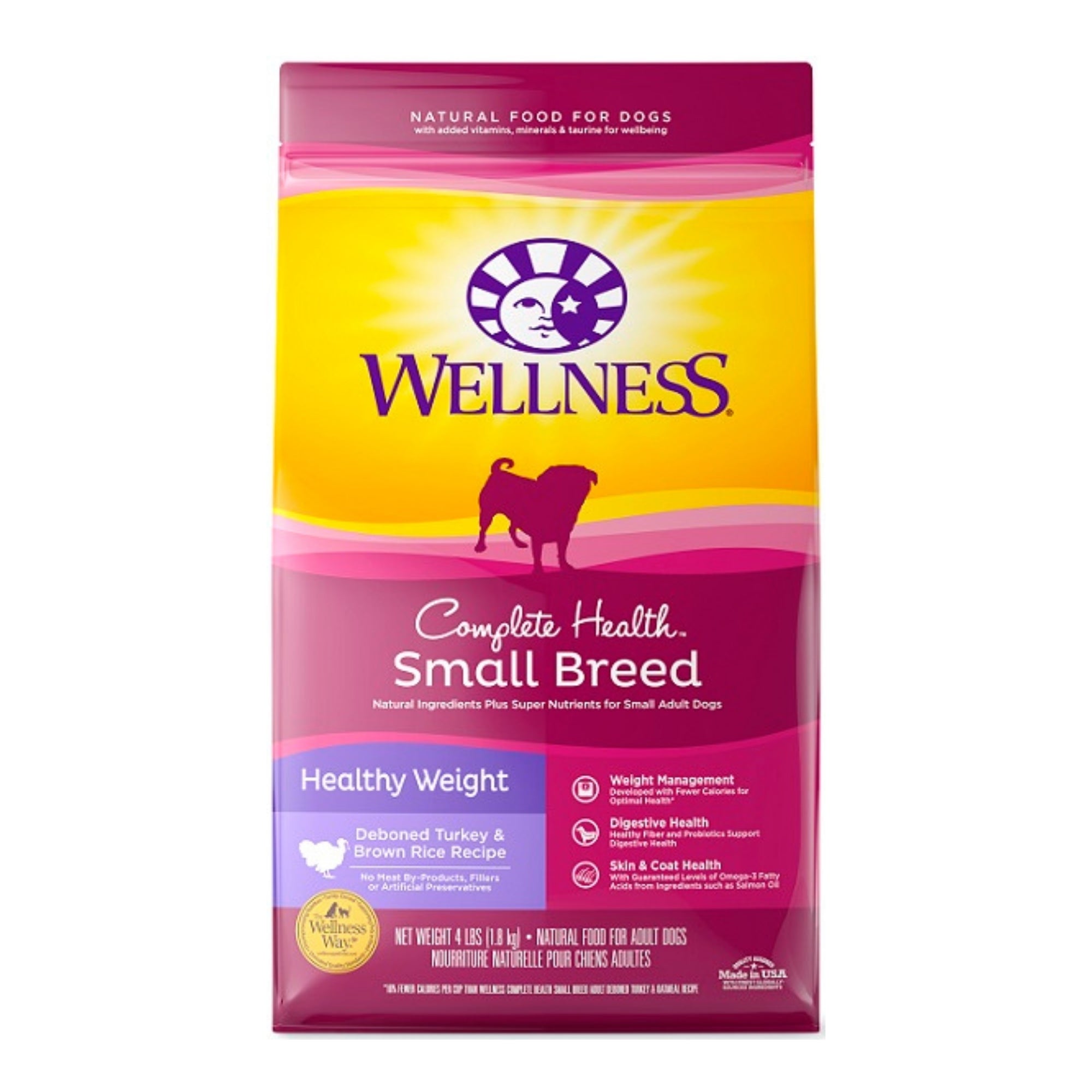 Wellness Complete Health Small Breed Healthy Weight Turkey Dry Dog Food