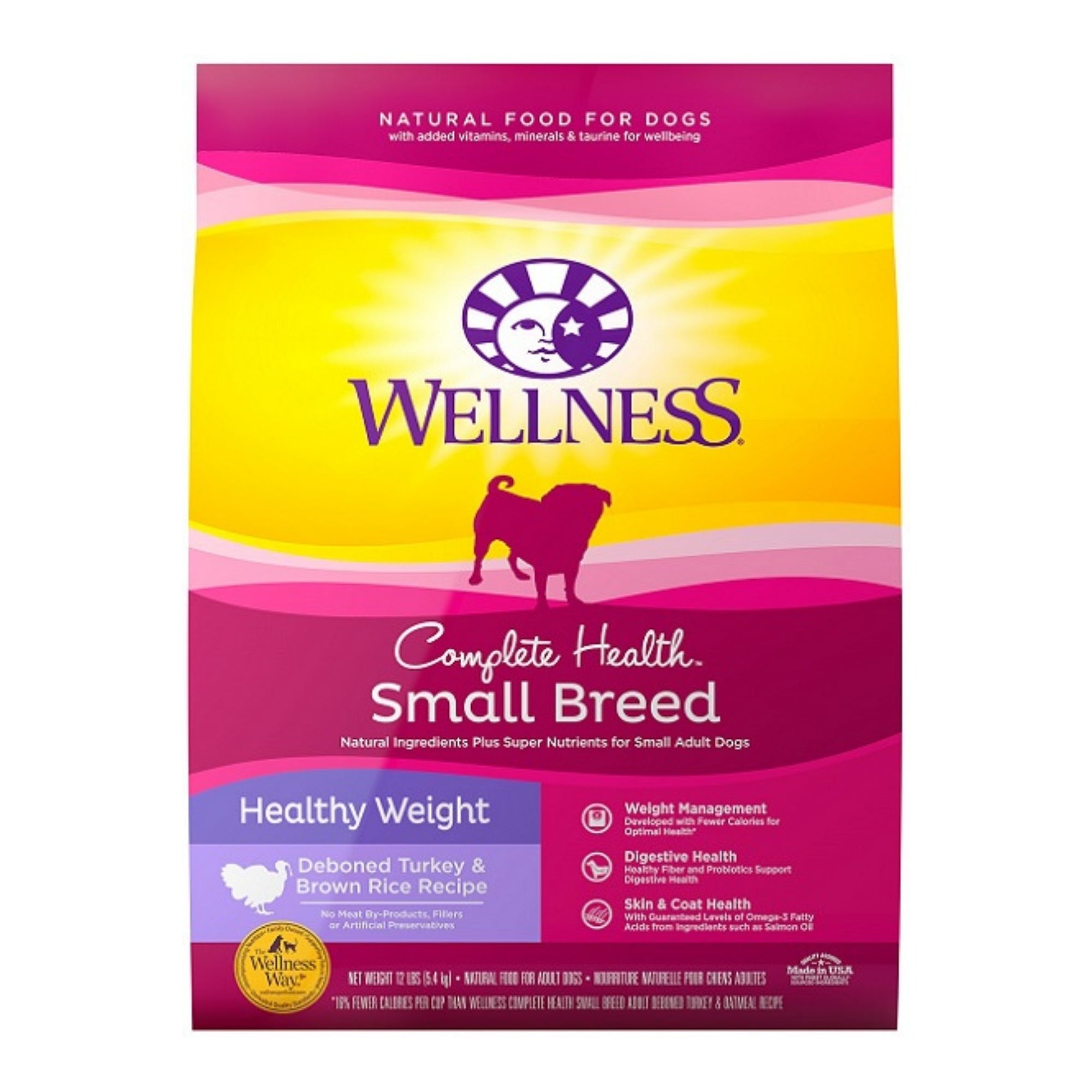 Wellness Complete Health Small Breed Healthy Weight Turkey Dry Dog Food - Image 2