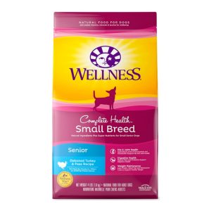 Wellness Complete Health Small Breed Senior Turkey & Peas Dry Dog Food, 4 lb