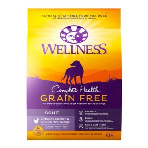 Wellness Complete Health Grain-Free Adult Chicken Dry Dog Food, 24 lb