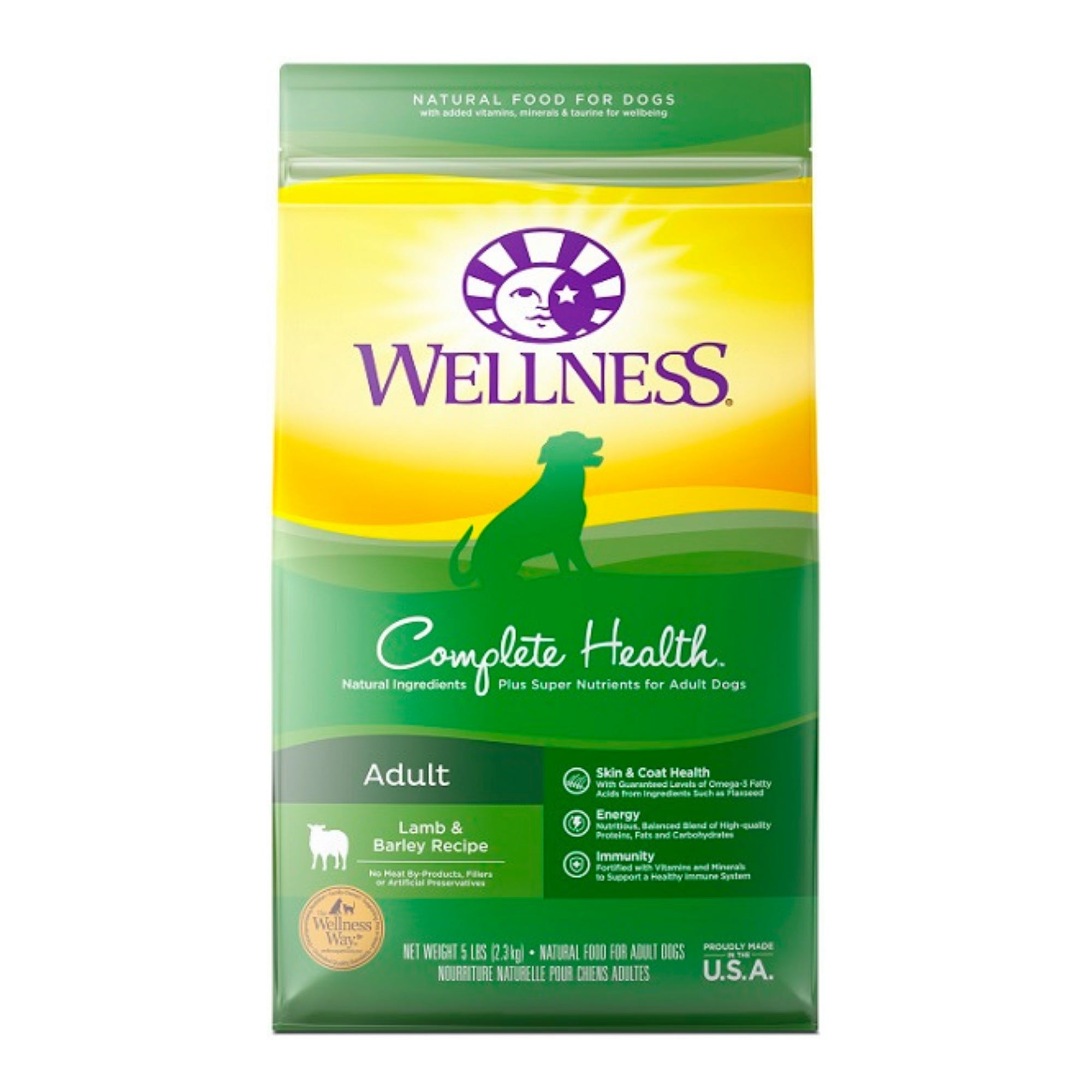 Wellness Complete Health Adult Lamb & Barley Dry Dog Food