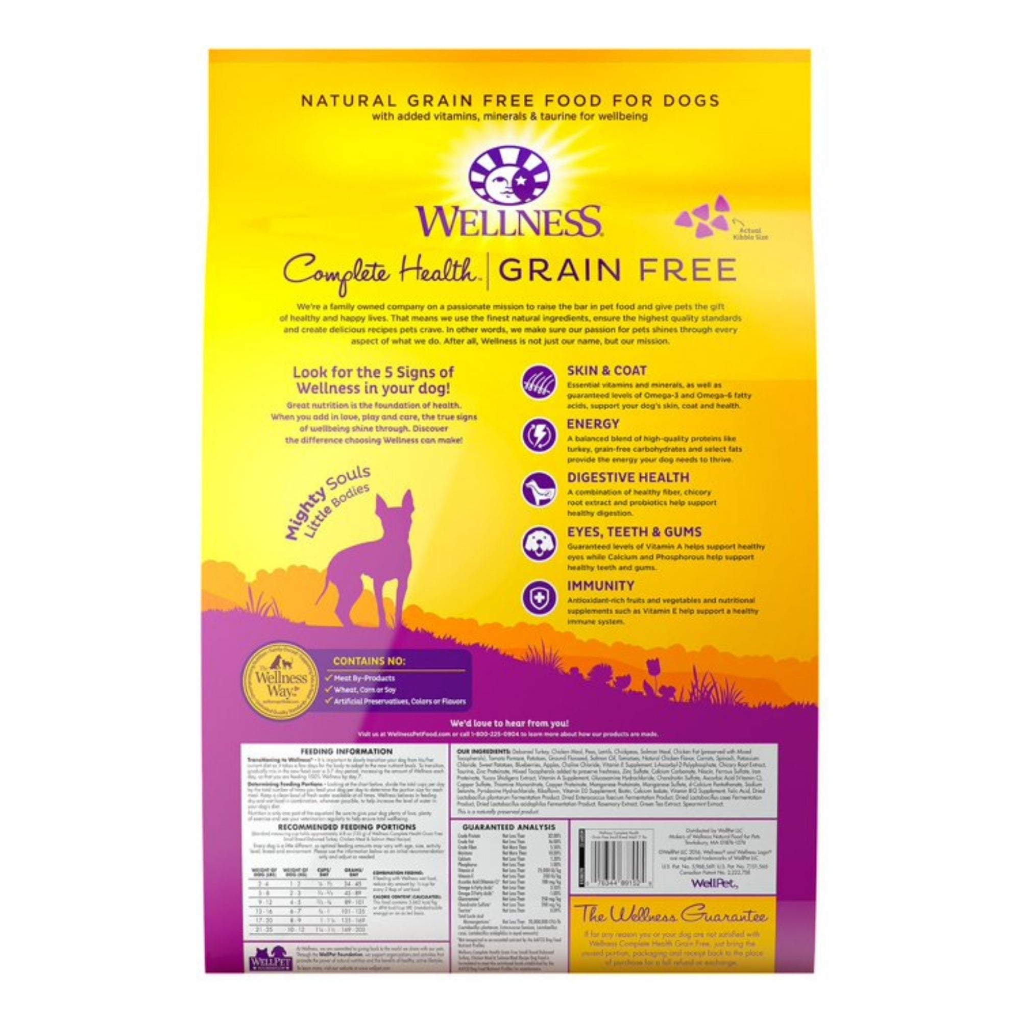Wellness Complete Health Small Breed Turkey, Chicken & Salmon Dog Food, 11 lb - Image 5