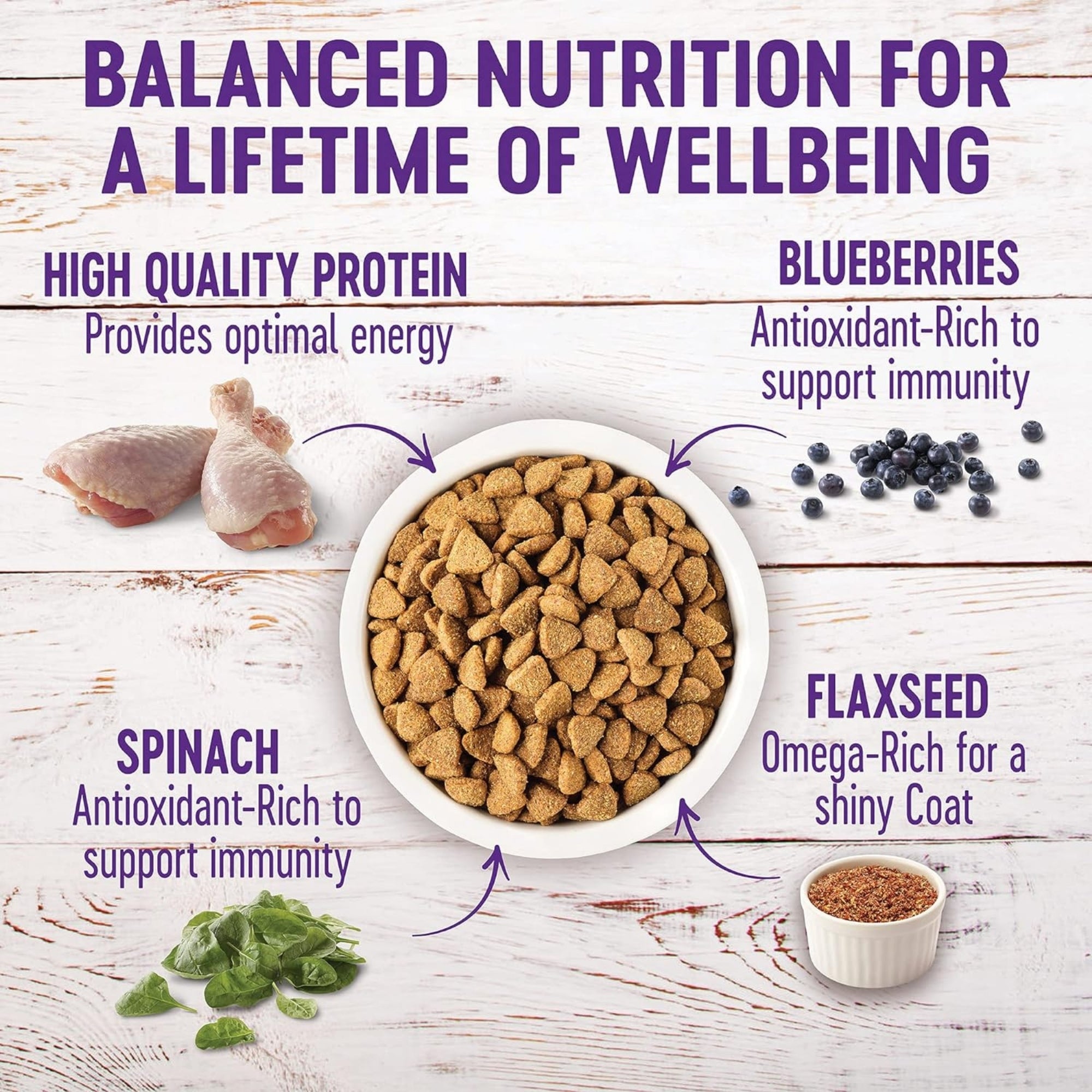 Wellness Complete Health Grain-Free Large Breed Dry Dog Food, 24 lb - Image 2