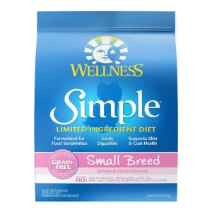 Wellness Simple Limited Ingredient Small Breed Salmon & Potato Dog Food, 10.5 lb