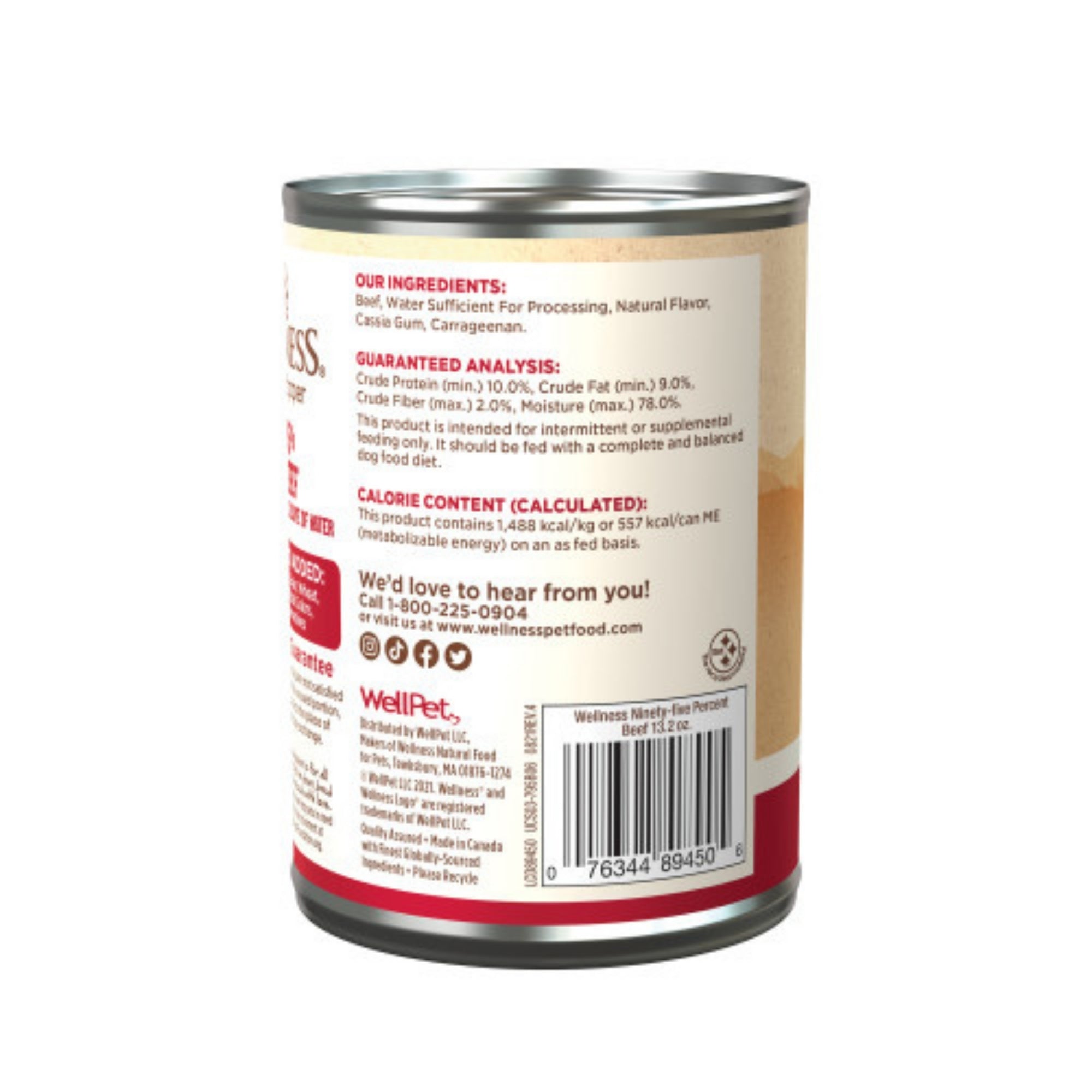 Wellness Complete Health 95% Beef Wet Dog Food, 13.2 oz (Case of 12) - Image 3
