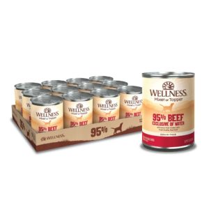 Wellness Complete Health 95% Beef Wet Dog Food, 13.2 oz (Case of 12)
