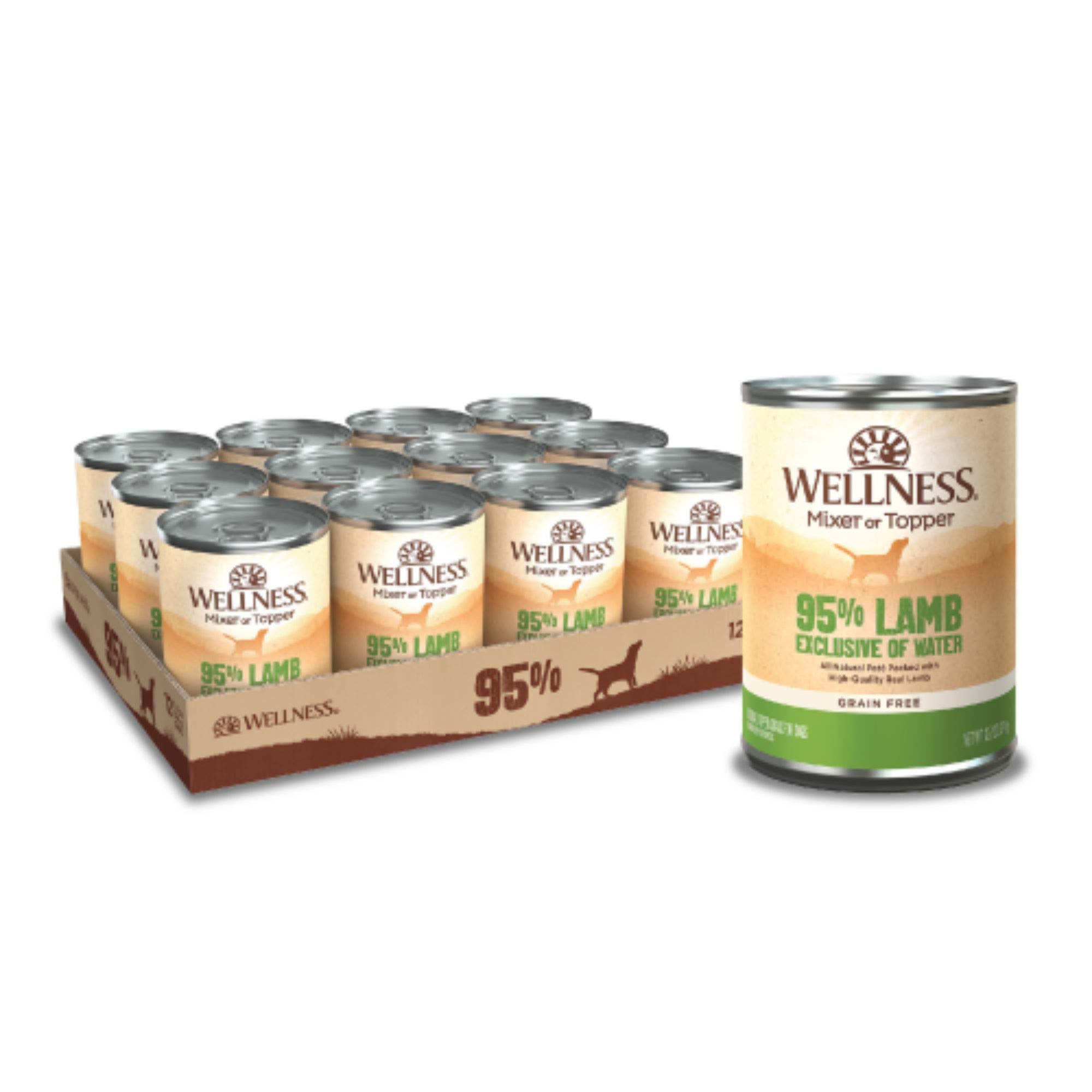 Wellness Complete Health 95% Lamb Wet Dog Food, 13.2 oz (Case of 12)