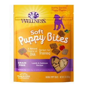 Wellness Puppy Bites Lamb & Salmon Soft Dog Treats, 3 oz