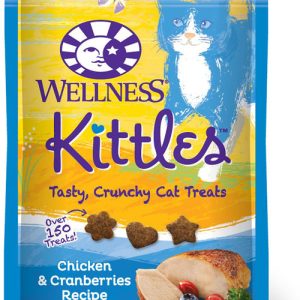 Wellness Kittles Grain-Free Crunchy Cat Treats, Chicken & Cranberry, 2 oz