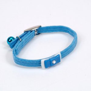 Coastal Li'l Pals Elasticized Safety Kitten Collar Jeweled Bow Lt. Blue 5/16X8