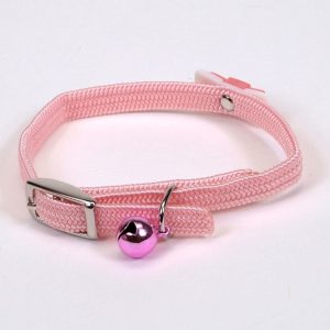 Coastal Li'l Pals Elasticized Safety Kitten Collar Jeweled Bow Pink 5/16X8 in