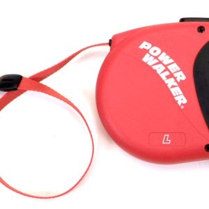 Coastal Power Walker Retractable Dog Leash Red Large up to 110lbs