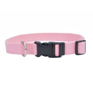Coastal New Earth Soy Adjustable Dog Collar Rose 1X 18-26 in