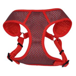 Coastal Pet Comfort Soft Sport Wrap Harness Small Grey & Red 5/8