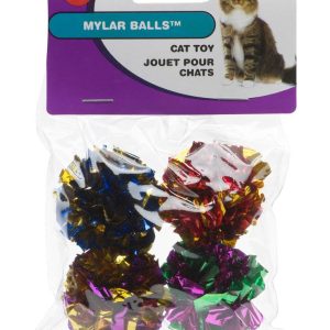 Spot Mylar Balls Cat Toy 4pk