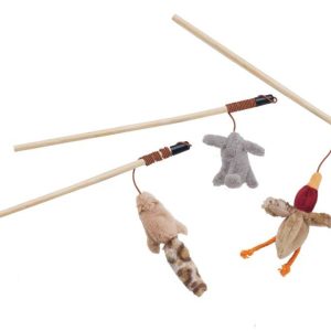 Spot Skinneeez For Cats Friends Teaser Wands W/Catnip Cat Toy Assorted