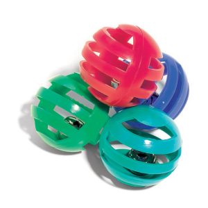 Spot Slotted Balls Cat Toy 4pk