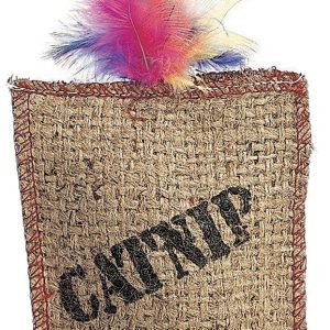 Spot Jute & Feather Sack With Catnip