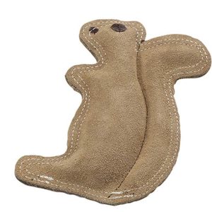 Spot Dura-Fused Leather & Jute Dog Toy Squirrel Small