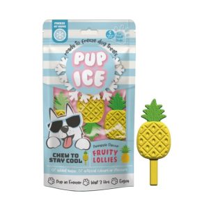 Ethical Pet Pup Ice Fruity Lollie Pop Pineapple Dog Treats, 3 Pack