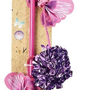 Spot Butterfly & Mylar Wand Assorted Cat Toy