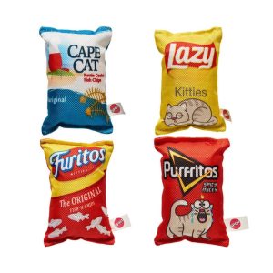 Spot Fun Food Kitty Chips Cat Toy Assorted 5 in