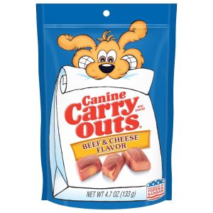 Canine Carry Outs Beef & Cheese Flavor Dog Treats, 4.5 oz